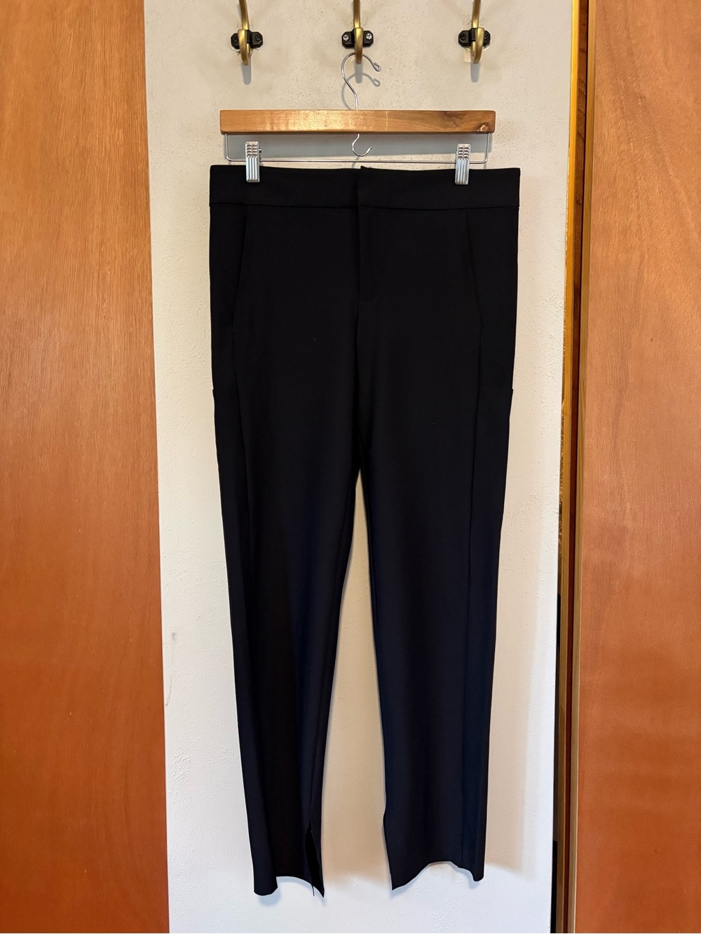 Athleta Black Slim Ponte Trousers